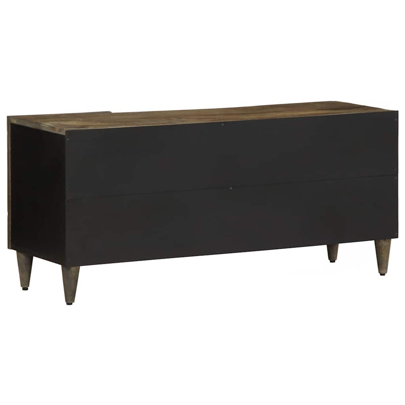 vidaXL világosszürke tömör mangófa TV-szekrény 105x33,5x46 cm