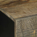 vidaXL világosszürke tömör mangófa TV-szekrény 105x33,5x46 cm