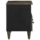 vidaXL világosszürke tömör mangófa TV-szekrény70x33,5x46 cm