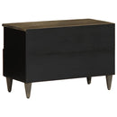 vidaXL világosszürke tömör mangófa TV-szekrény70x33,5x46 cm