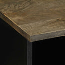 vidaXL világosszürke tömör mangófa TV-szekrény70x33,5x46 cm