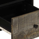 vidaXL világosszürke tömör mangófa TV-szekrény70x33,5x46 cm