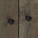 vidaXL világosszürke tömör mangófa tálalószekrény 60 x 33,5 x 75 cm