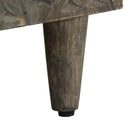 vidaXL világosszürke tömör mangófa tálalószekrény 60 x 33,5 x 75 cm