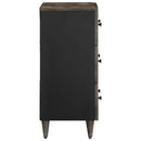 vidaXL világosszürke tömör mangófa tálalószekrény 60 x 33,5 x 75 cm