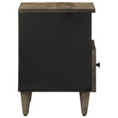 vidaXL világosszürke tömör mangófa éjjeliszekrény 40 x 33 x 46 cm