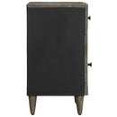 vidaXL világosszürke tömör mangófa éjjeliszekrény 50x33x60 cm