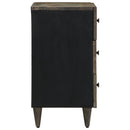 vidaXL világosszürke tömör mangófa éjjeliszekrény 50x33x60 cm