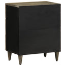 vidaXL világosszürke tömör mangófa éjjeliszekrény 50x33x60 cm