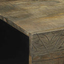 vidaXL világosszürke tömör mangófa dohányzóasztal 100x54x40 cm