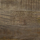 vidaXL világosszürke tömör mangófa dohányzóasztal 100x54x40 cm