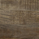vidaXL világosszürke tömör mangófa dohányzóasztal 80x54x40 cm