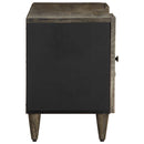 vidaXL világosszürke tömör mangófa TV-szekrény 105x33,5x46 cm