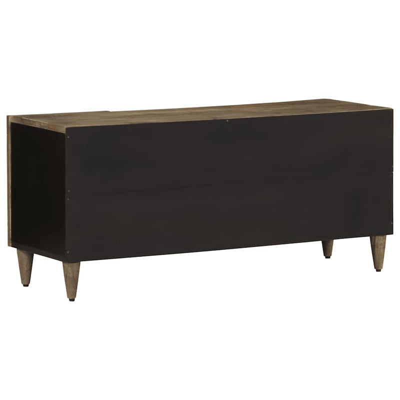 vidaXL világosszürke tömör mangófa TV-szekrény 105x33,5x46 cm