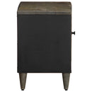 vidaXL világosszürke tömör mangófa TV-szekrény 80x31,5x46 cm