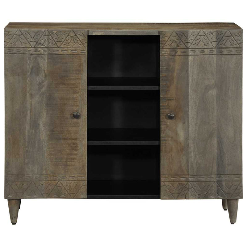 vidaXL tömör fa mangó komód 90x33x75 cm