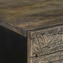 vidaXL tömör mangófa magasszekrény 60x33x100 cm