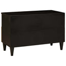 vidaXL TV szekrény fiókkal Fekete és Arany 70 x 33 x 46 cm Faanyag