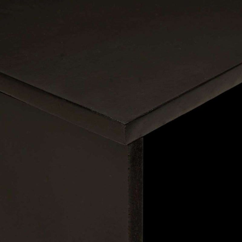 vidaXL Dohányzóasztal Fekete és Arany 80 x 50 x 40 cm