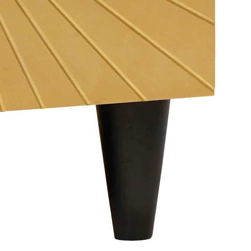 vidaXL Dohányzóasztal Fekete és Arany 80 x 50 x 40 cm