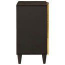 vidaXL Éjjeli asztal fiókkal Fekete és Arany 50 x 33 x 60 cm