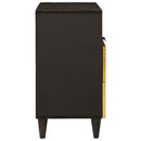 vidaXL Éjjeli asztal Fekete és Arany 50 x 33 x 62 cm Szerelt Fa