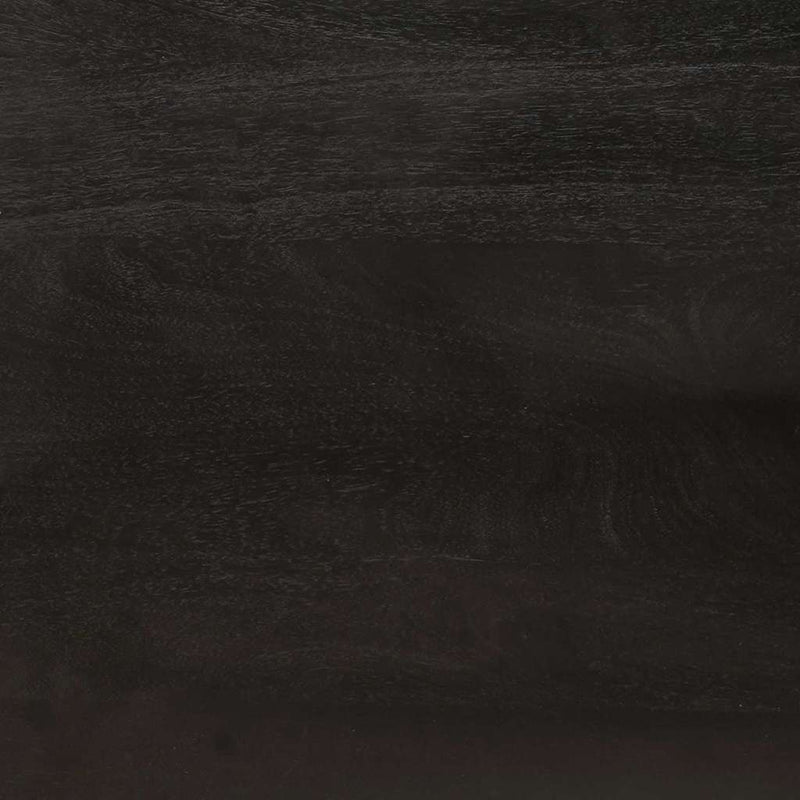 vidaXL Dohányzóasztal Fekete és Arany 100 x 54 x 40 cm tömör mangófa