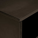 vidaXL TV szekrény polcokkal Fekete és Arany 80 x 33 x 46 cm Faanyag