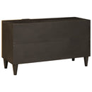 vidaXL TV szekrény polcokkal Fekete és Arany 80 x 33 x 46 cm Faanyag