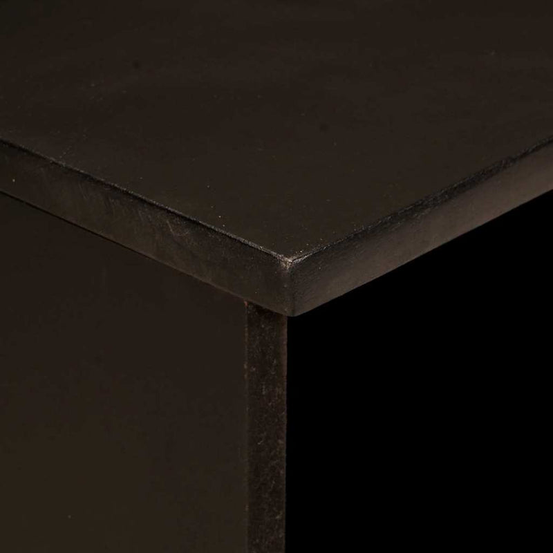 vidaXL TV szekrény fiókkal Fekete és Arany 100 x 33 x 46 cm Faanyag