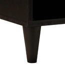 vidaXL TV szekrény fiókkal Fekete és Arany 100 x 33 x 46 cm Faanyag