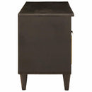 vidaXL TV szekrény fiókkal Fekete és Arany 100 x 33 x 46 cm Faanyag