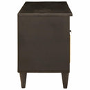 vidaXL TV szekrény fiókkal Fekete és Arany 100 x 33 x 46 cm Faanyag