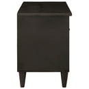 vidaXL TV szekrény fiókkal Fekete és Arany 80 x 33 x 46 cm Faanyag