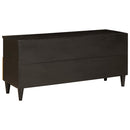 vidaXL TV szekrény fiókkal Fekete és Arany 100 x 33 x 46 cm Faanyag