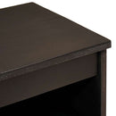 vidaXL Széf polcokkal Fekete és Arany 60 x 33 x 75 cm Tömör Mangófát