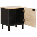vidaXL Éjjeliszekrény 2 pcs Fehér 40 x 33 x 46 cm Tömör Mangófát