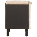 vidaXL Éjjeliszekrény 2 pcs Fehér 40 x 33 x 46 cm Tömör Mangófát