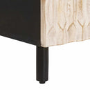 vidaXL TV szekrény polcokkal Fehér mosott felület 105 x 33 x 46 cm