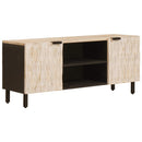 vidaXL TV szekrény polcokkal Fehér mosott felület 105 x 33 x 46 cm
