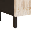 vidaXL TV szekrény Fehér mosott felület 70 x 33 x 46 cm Tömör Mangófát