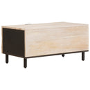 vidaXL Dohányzóasztal Fehér 80 x 50 x 40 cm Tömör Mangófát