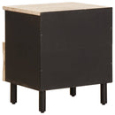 vidaXL Éjjeliszekrény 2 pcs Fehér 40 x 33 x 46 cm Tömör Mangófát