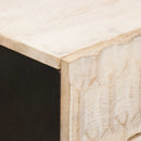 vidaXL Éjjeliszekrény fiókkal Fehér 50 x 33 x 62 cm Tömör Mangófát