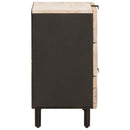 vidaXL Éjjeliszekrény fiókkal Fehér 50 x 33 x 62 cm Tömör Mangófát
