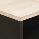 vidaXL Éjjeliszekrény fiókkal Fehér 50 x 33 x 60 cm Tömör Mangófát