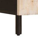 vidaXL Éjjeliszekrény fiókkal Fehér 50 x 33 x 60 cm Tömör Mangófát