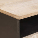 vidaXL Dohányzóasztal fiókkal Fehér 80 x 54 x 40 cm Tömör Mangófát