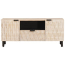 vidaXL TV szekrény fiókkal Fehér mosott felület 105 x 33 x 46 cm