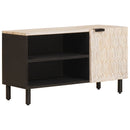 vidaXL TV szekrény Fehér mosott felület 80 x 33 x 46 cm Tömör Mangófát